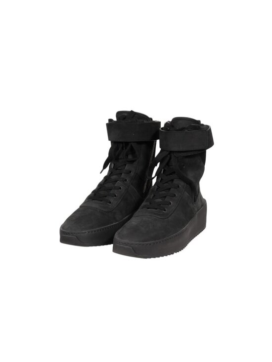 Fear of God Military Sneaker Size IT 42 US 9 Triple Black Suede Nylon High Top main image 15